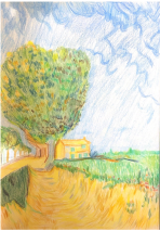 A Lane Near Arles (After Van Gogh)
